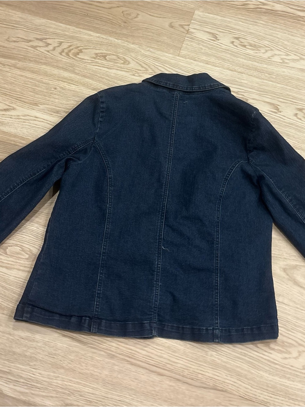 Angels Navy Denim Blazer Jacket - Picture 4 of 4